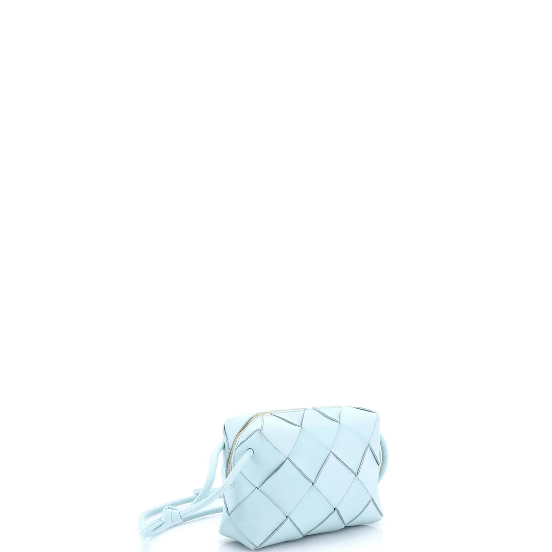 Small Bottega Veneta Cassette Camera Crossbody Bag Maxi Intrecciato Leather - 2