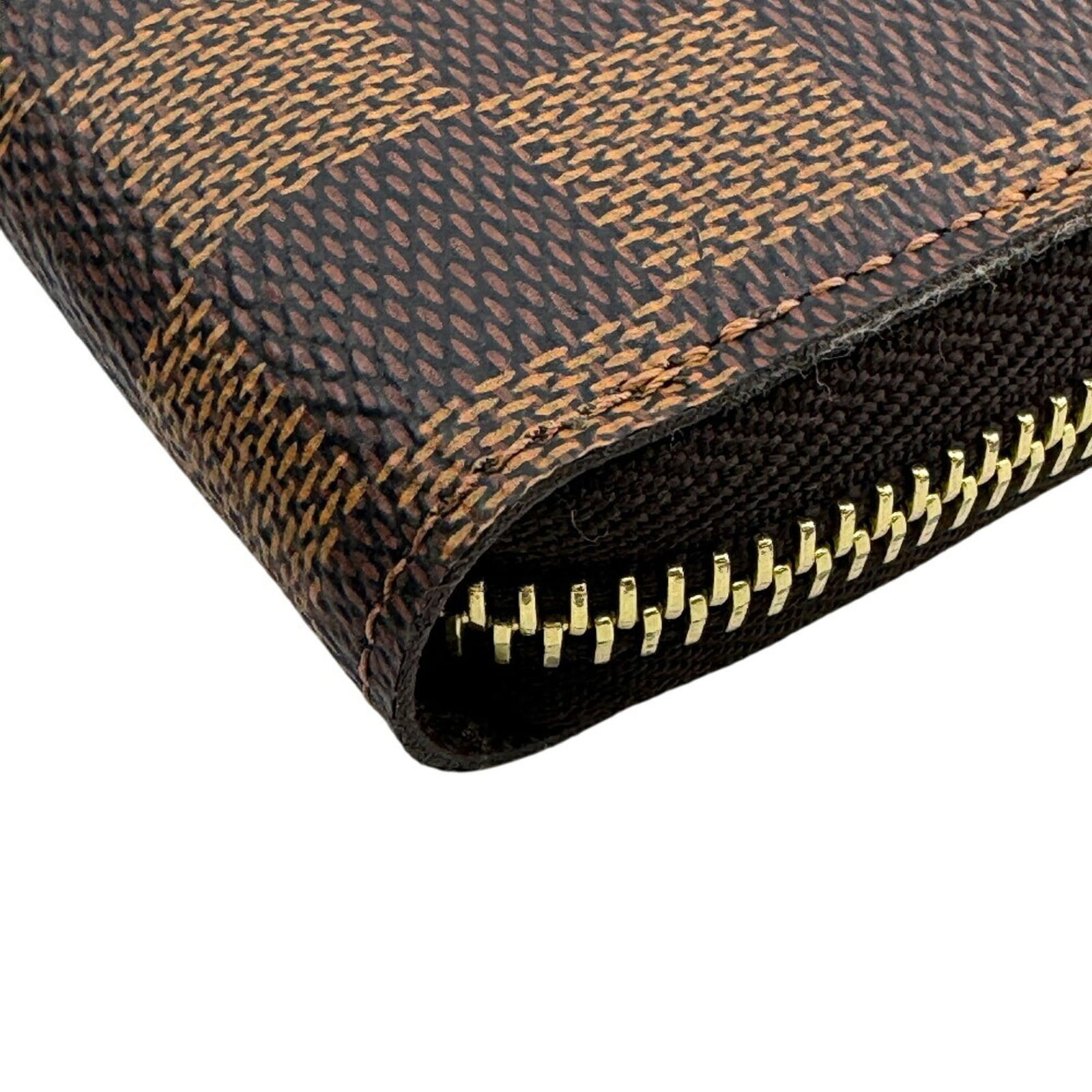 Unisex - LOUIS VUITTON N60015 Zippy Wallet - Round Wallet with Damier Pattern - Brown - 4