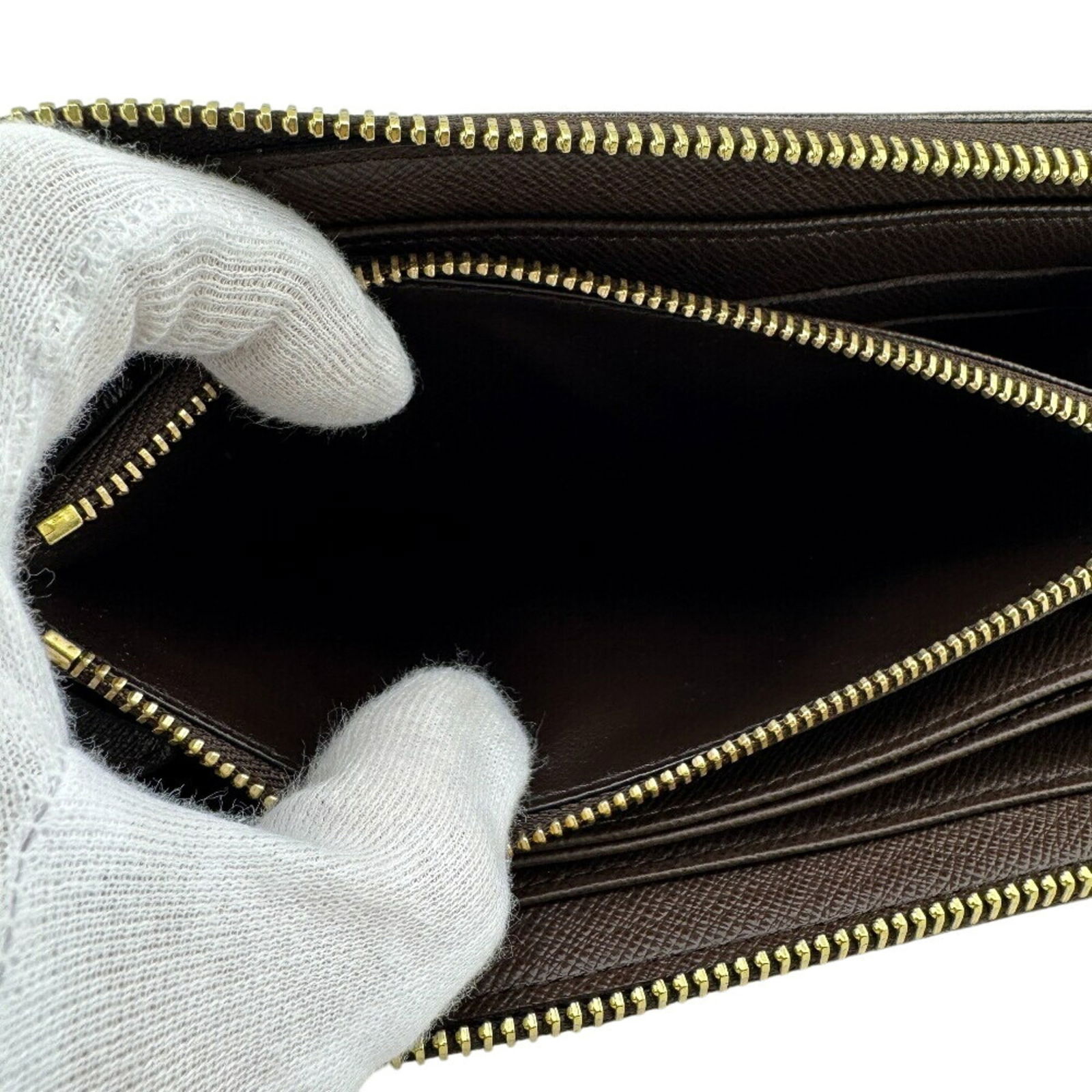 Unisex - LOUIS VUITTON N60015 Zippy Wallet - Round Wallet with Damier Pattern - Brown - 8