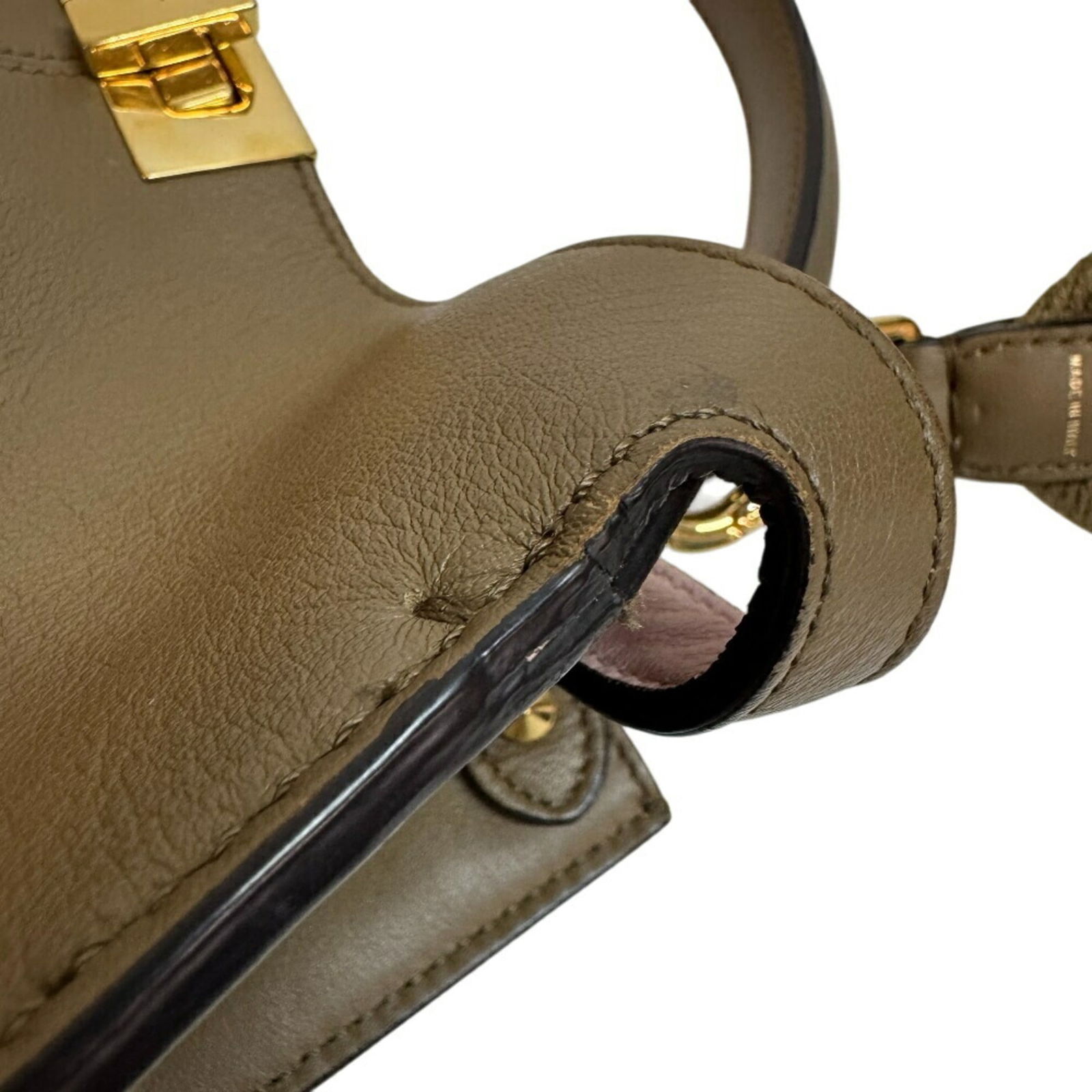 Leather Fendi Handbag - 4