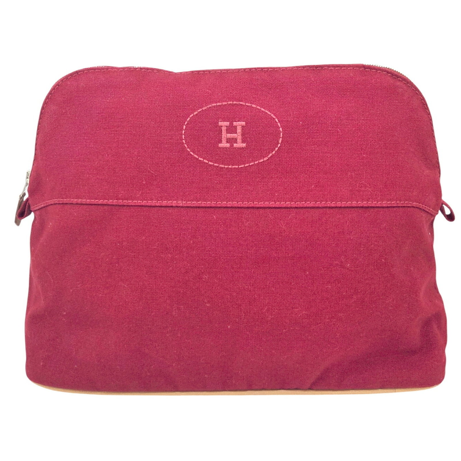 Canvas Hermes Pouch: Canvas Hermes Pouch This listing features Canvas Hermes Pouch. Item specifics are provided below. Item Specifics: Brand: Hermes Type: Pouch Material: Canvas Color: Red Color Gender: Women Size (Hxwxd)