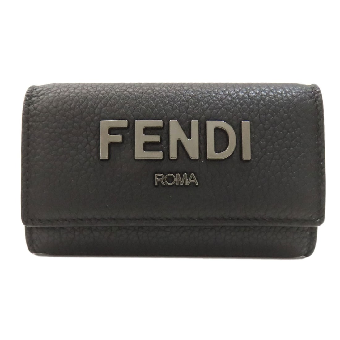 Calf FENDI logo key holder: Calf FENDI logo key holder This listing features Calf FENDI logo key holder. Item specifics are provided below. Item Specifics: Brand: FENDI Style: key holder Material: Calf Color: black Type: key hol