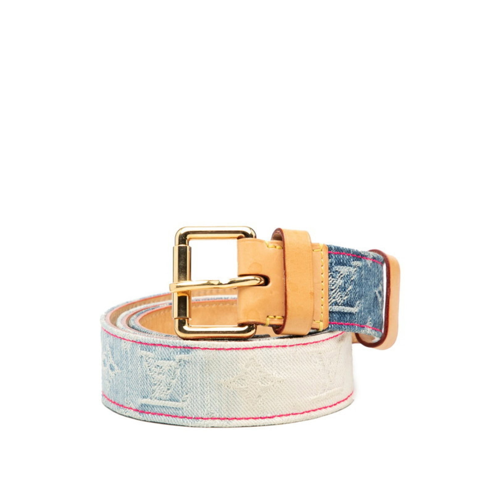 VUITTON Louis Vuitton Monogram Denim Santur Bleached Belt Size: 80/ 32 M9851 Blue Leather Women's: VUITTON Louis Vuitton Monogram Denim Santur Bleached Belt Size: 80/ 32 M9851 Blue Leather Women's LOUIS This listing features VUITTON Louis Vuitton Monogram Denim Santur Bleached Belt Size: 80/ 32 M98