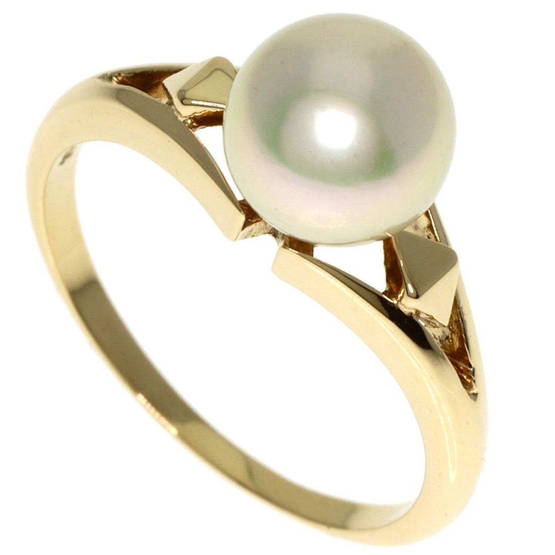 Gold MIKIMOTO Pearl Ring K14 Yellow (1 of 7)