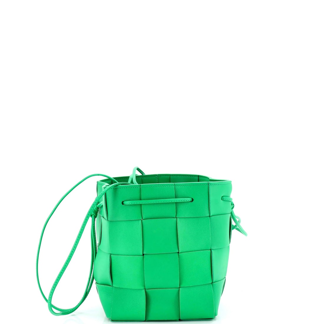 Small Bottega Veneta Cassette Bucket Bag Maxi Intrecciato Leather (1 of 5)