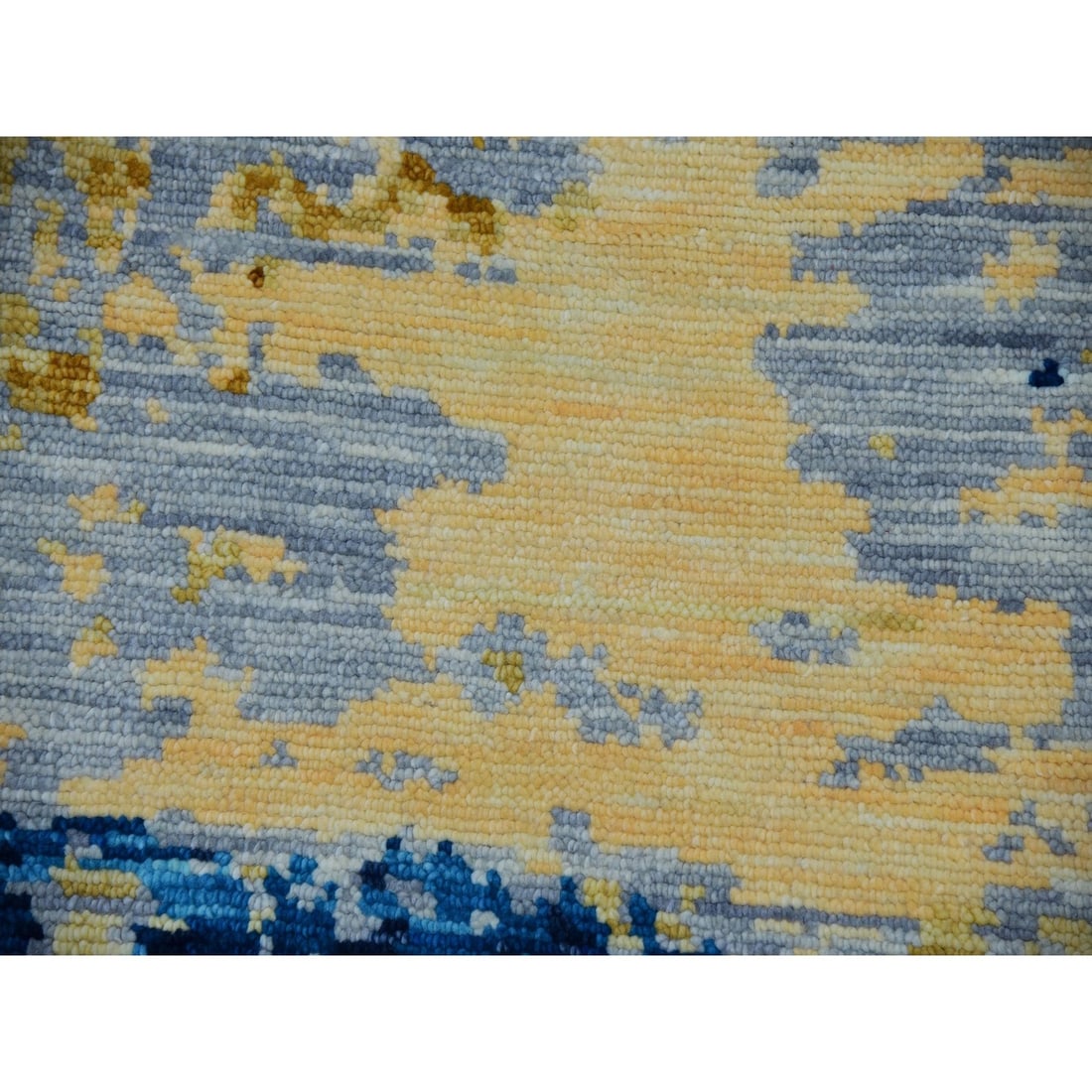 Rug 10'3"x13'9" Ivory Colorful Modern Abstract Design Wool Hand Knotted - 9