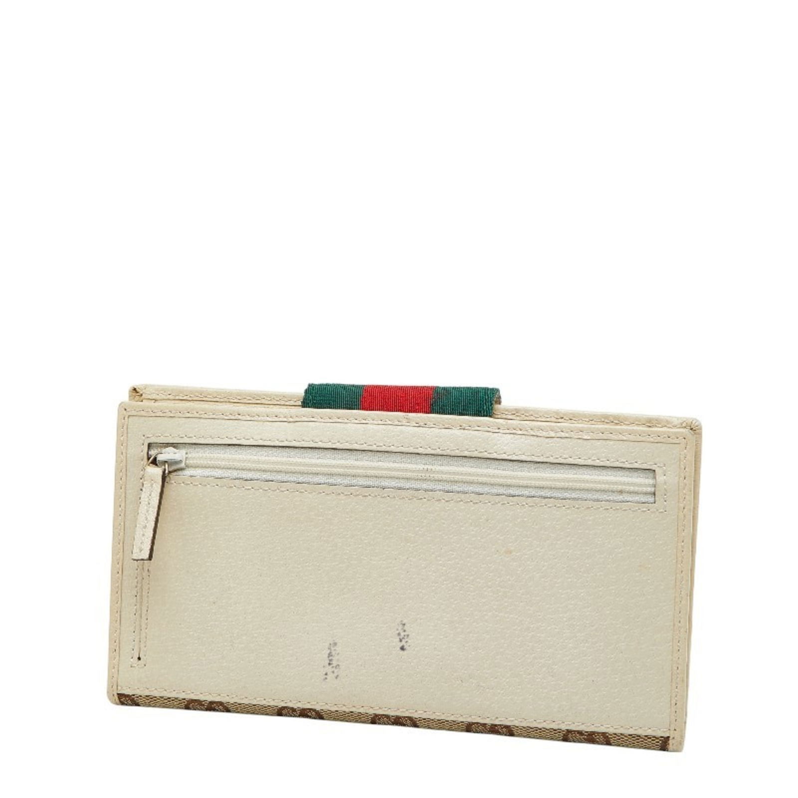 Leather - Gucci Long Wallet (Bi-Fold) Canvas - 2