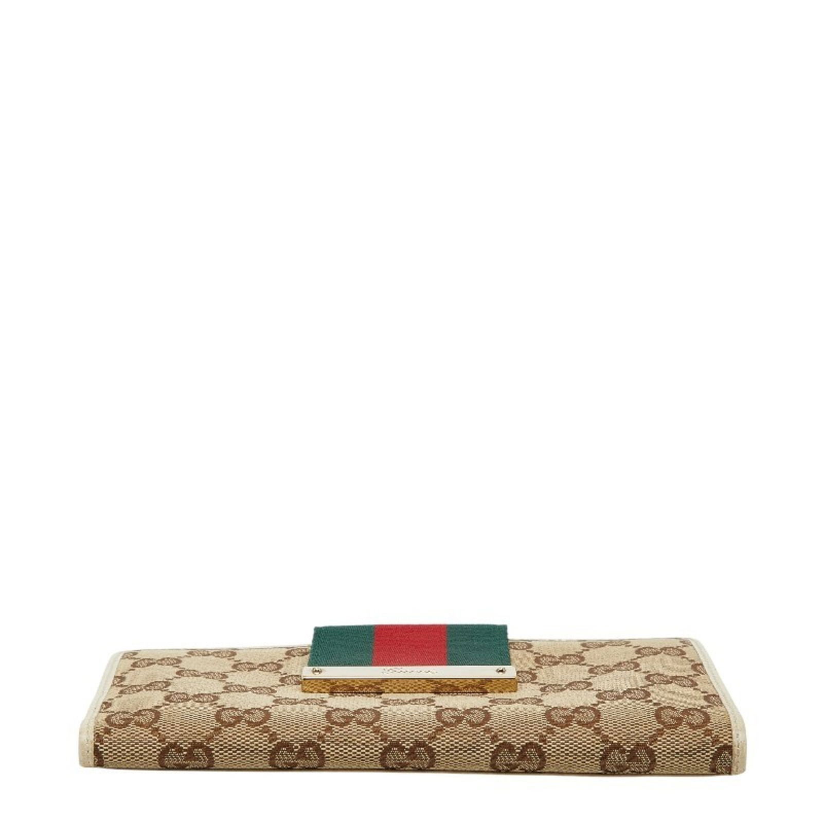 Leather - Gucci Long Wallet (Bi-Fold) Canvas - 3