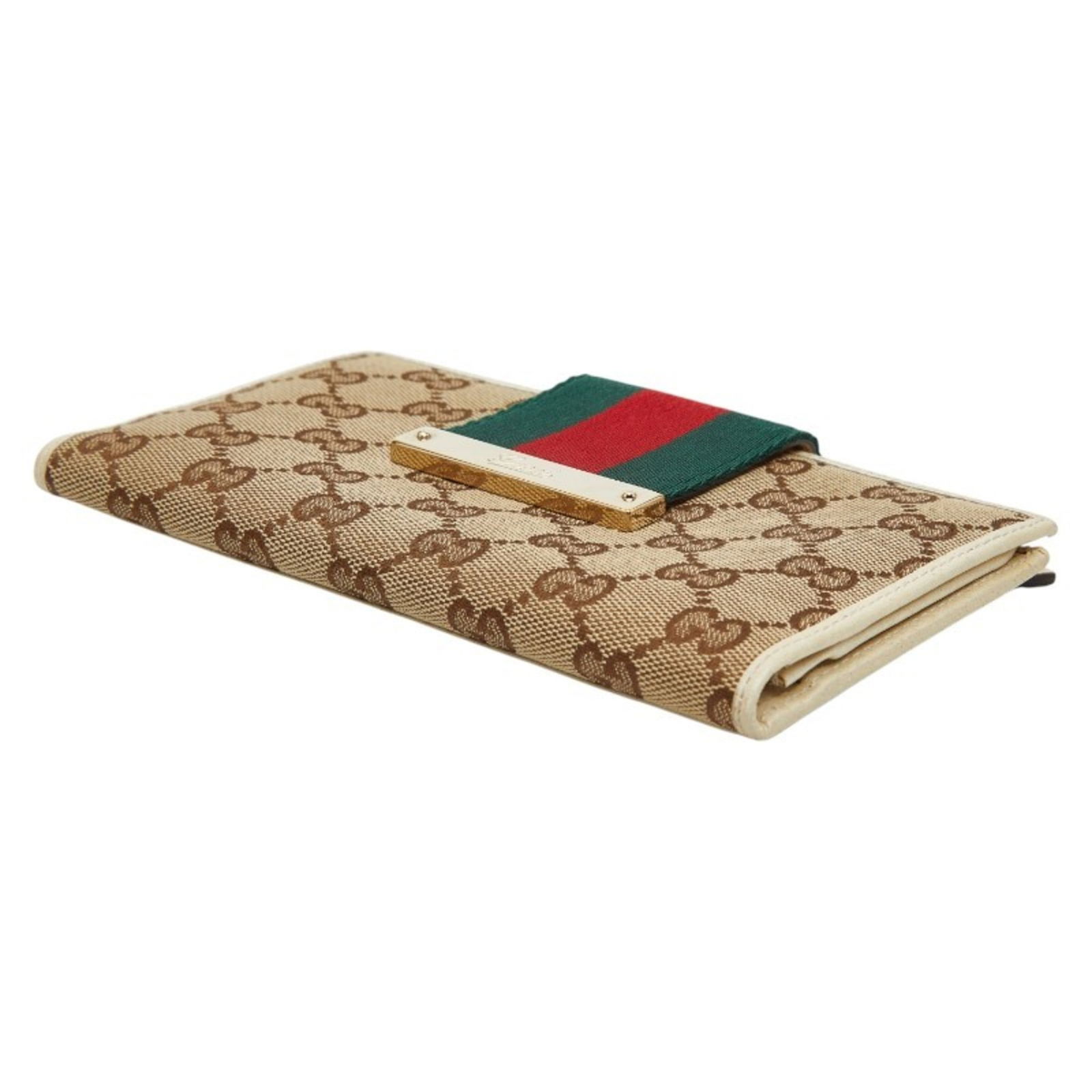 Leather - Gucci Long Wallet (Bi-Fold) Canvas - 4