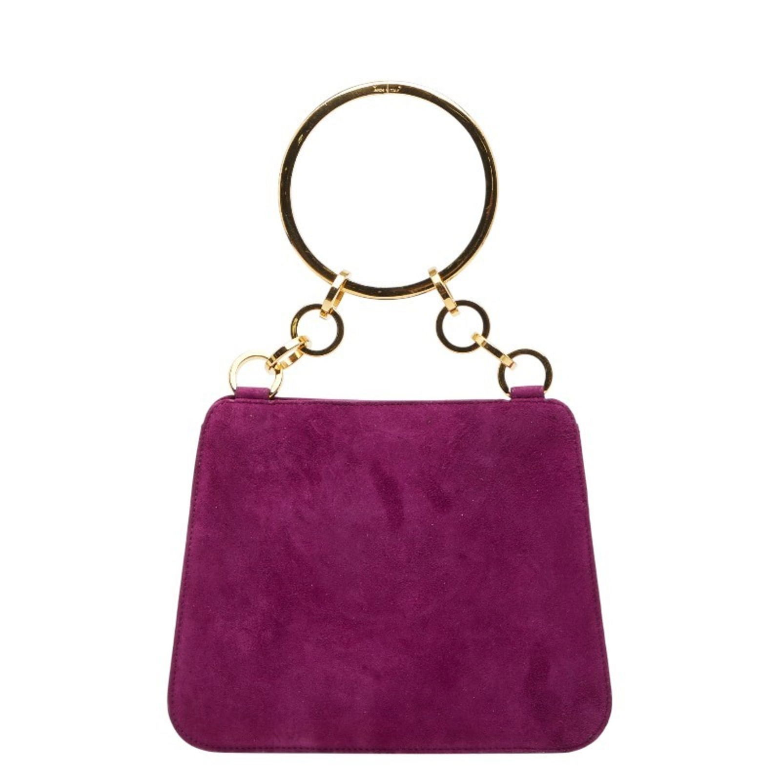 Suede Salvatore Ferragamo Handbag: Suede Salvatore Ferragamo Handbag This listing features Suede Salvatore Ferragamo Handbag. Item specifics are provided below. Item Specifics: Brand: Salvatore Ferragamo Type: Handbag Material: Suede C