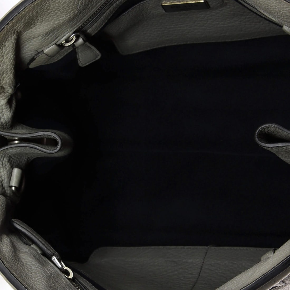 Large Prada Cuir Frame Convertible Tote Vitello Daino - 5