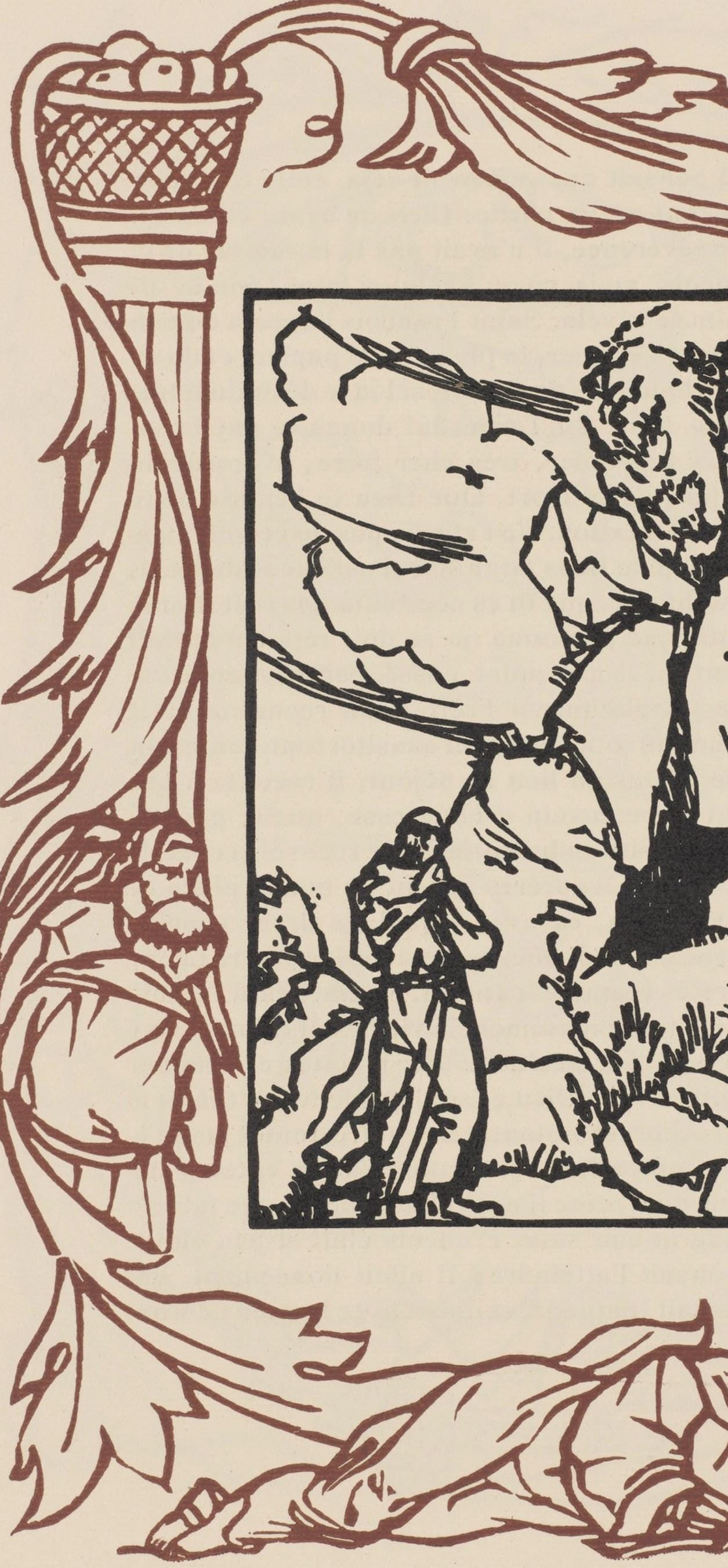 Woodcut - mile Bernard - Composition (Morane - No. 100) - Les Petites Fleurs de St. Franoise - 5