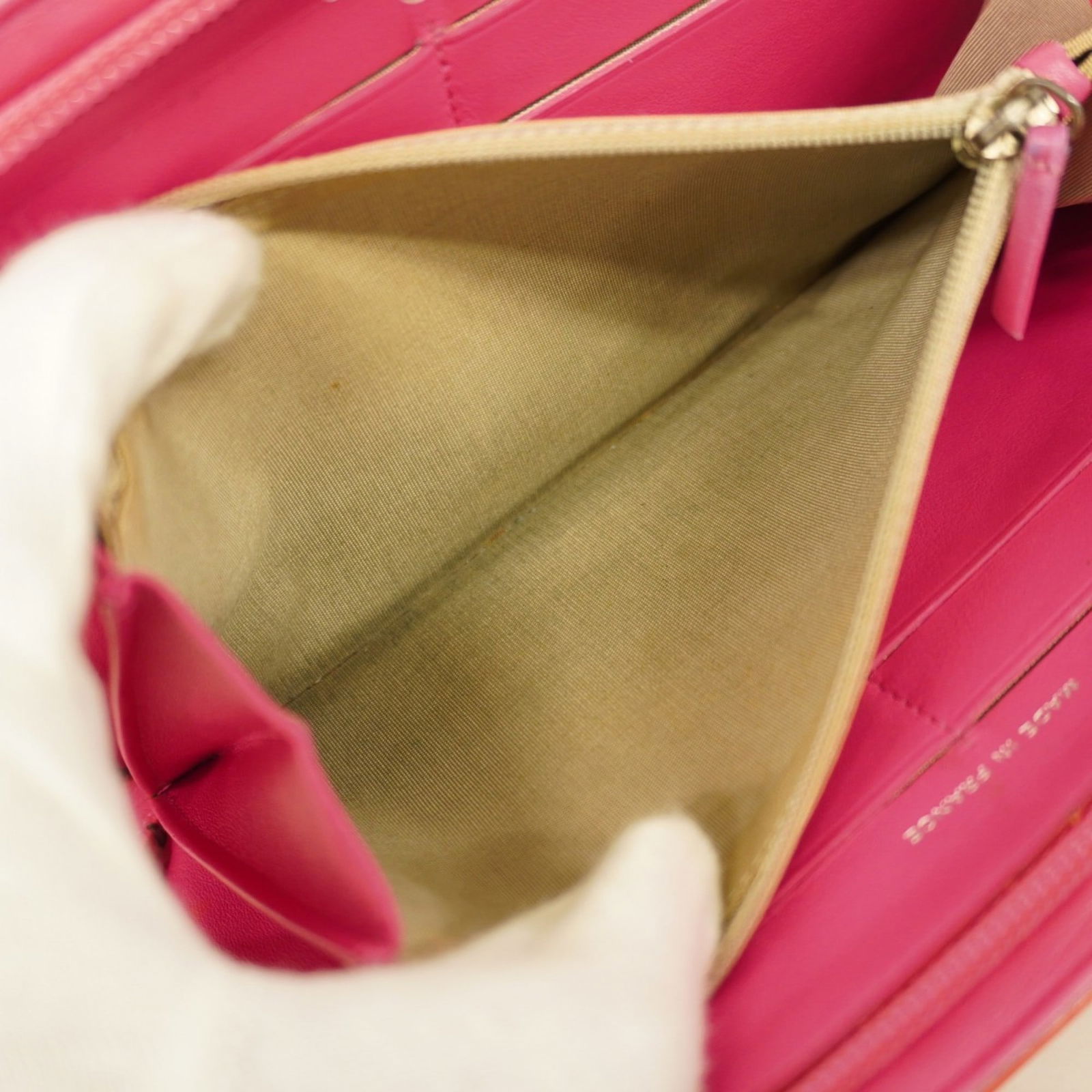 Leather Chanel Long Wallet (Bi-Fold) Patent - 8