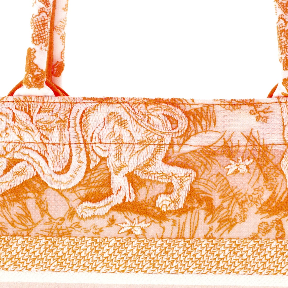 Medium Christian Dior Book Tote Embroidered Canvas - 7