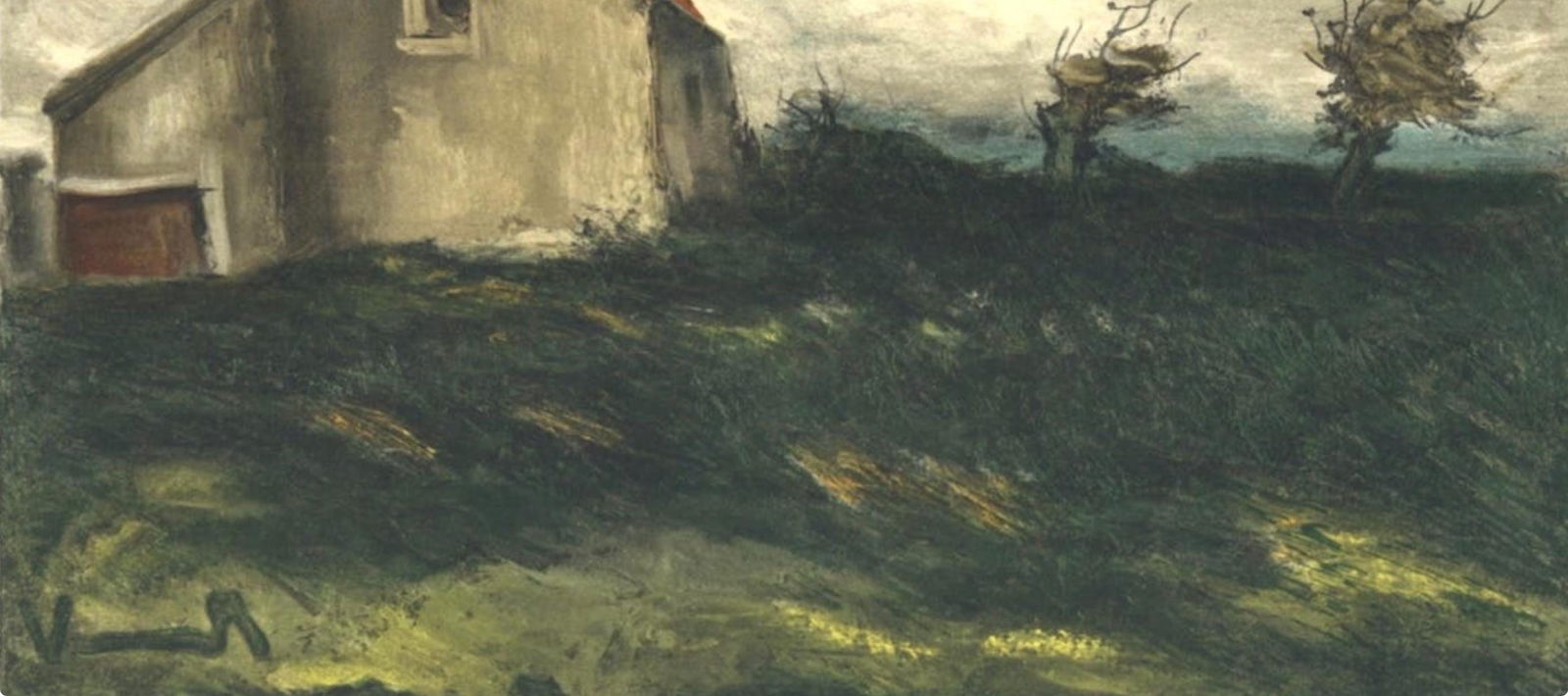 Lithograph - Maurice de Vlaminck - La maison dans la plaine - Vlaminck - Signed - 4