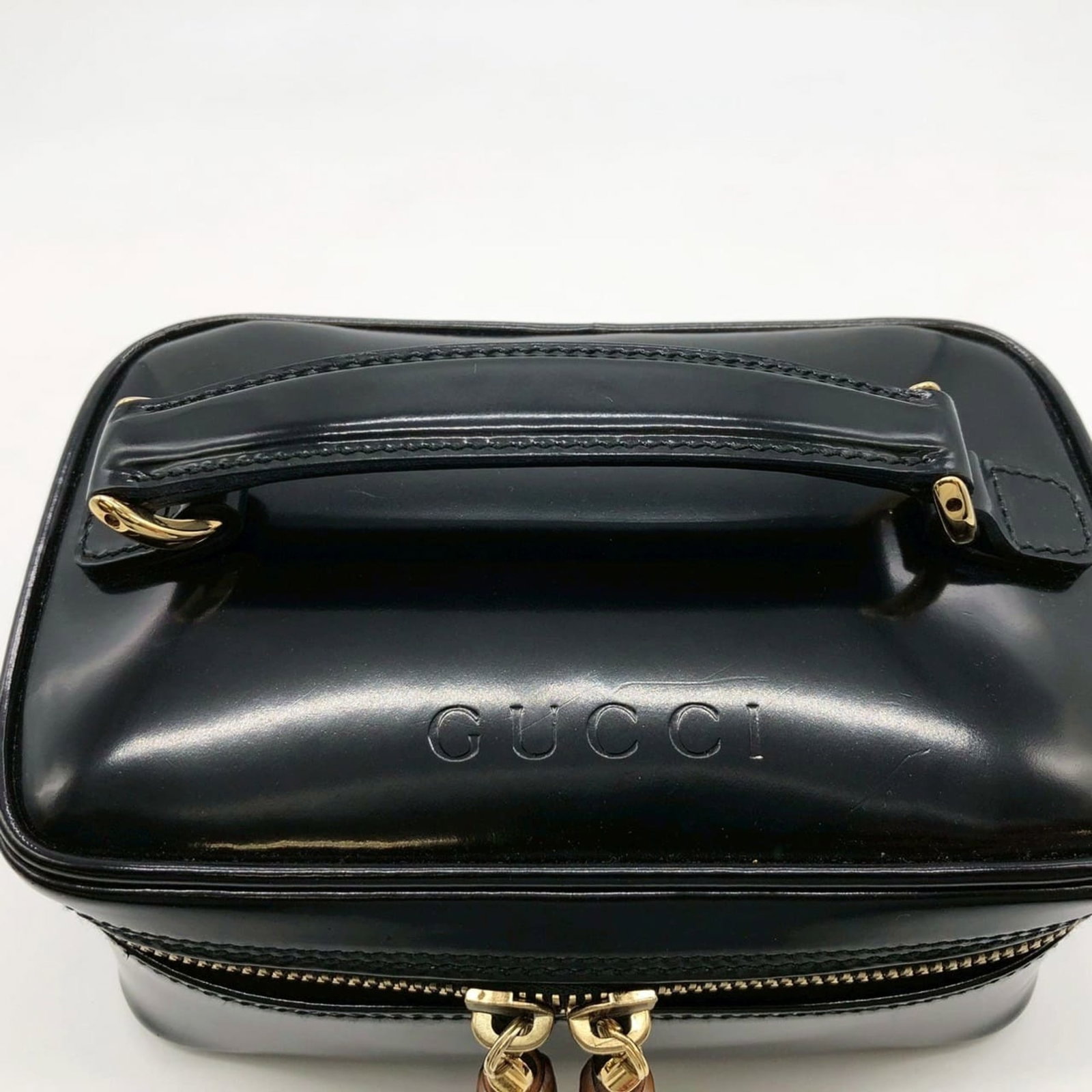 Leather Gucci Handbag Patent - 11