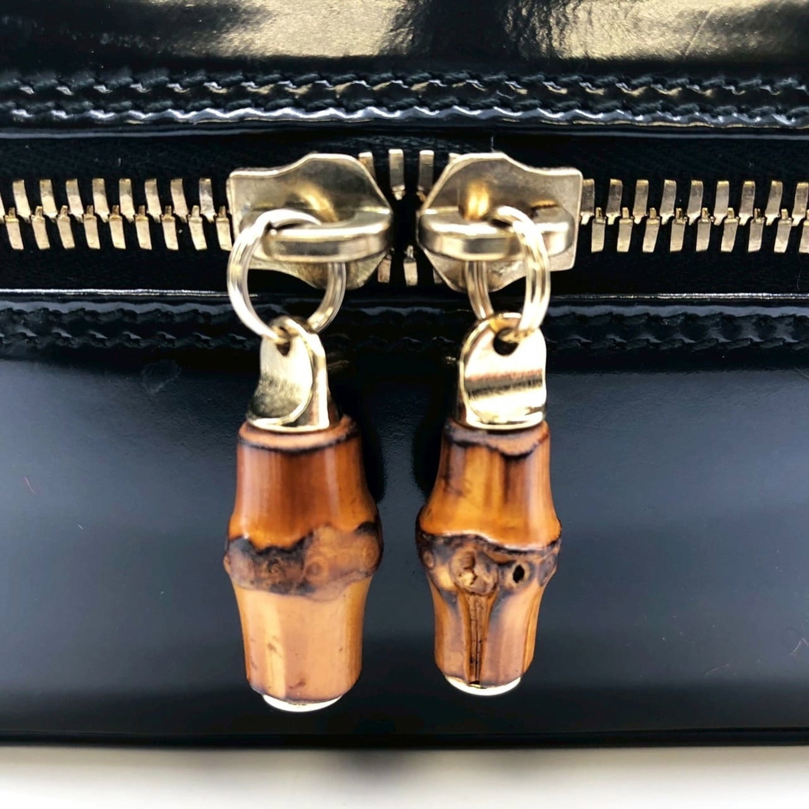 Leather Gucci Handbag Patent - 12