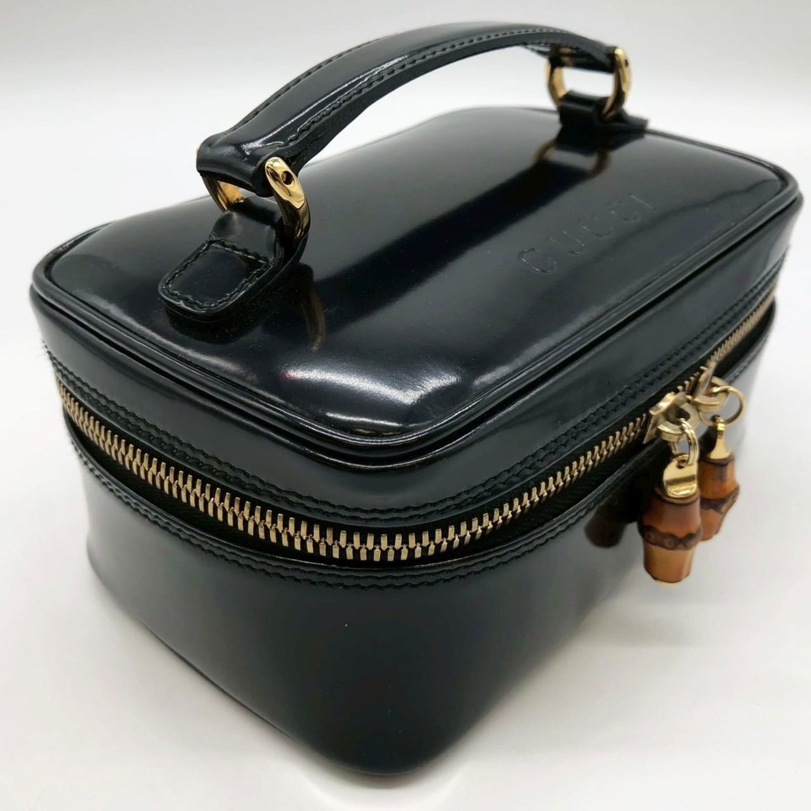 Leather Gucci Handbag Patent - 5