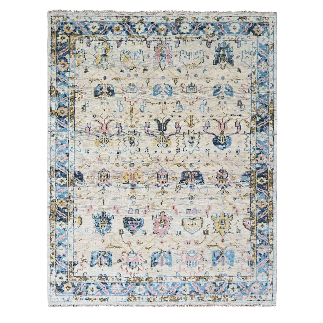 Rug 7'10"x9'10"Ivory Hand Knotted Wool Natural Dyes Mahal Design Oriental: Rug 7'10"x9'10"Ivory Hand Knotted Wool Natural Dyes Mahal Design Oriental This listing features Rug 7'10"x9'10"Ivory Hand Knotted Wool Natural Dyes Mahal Design Oriental. Item specifics are provided b