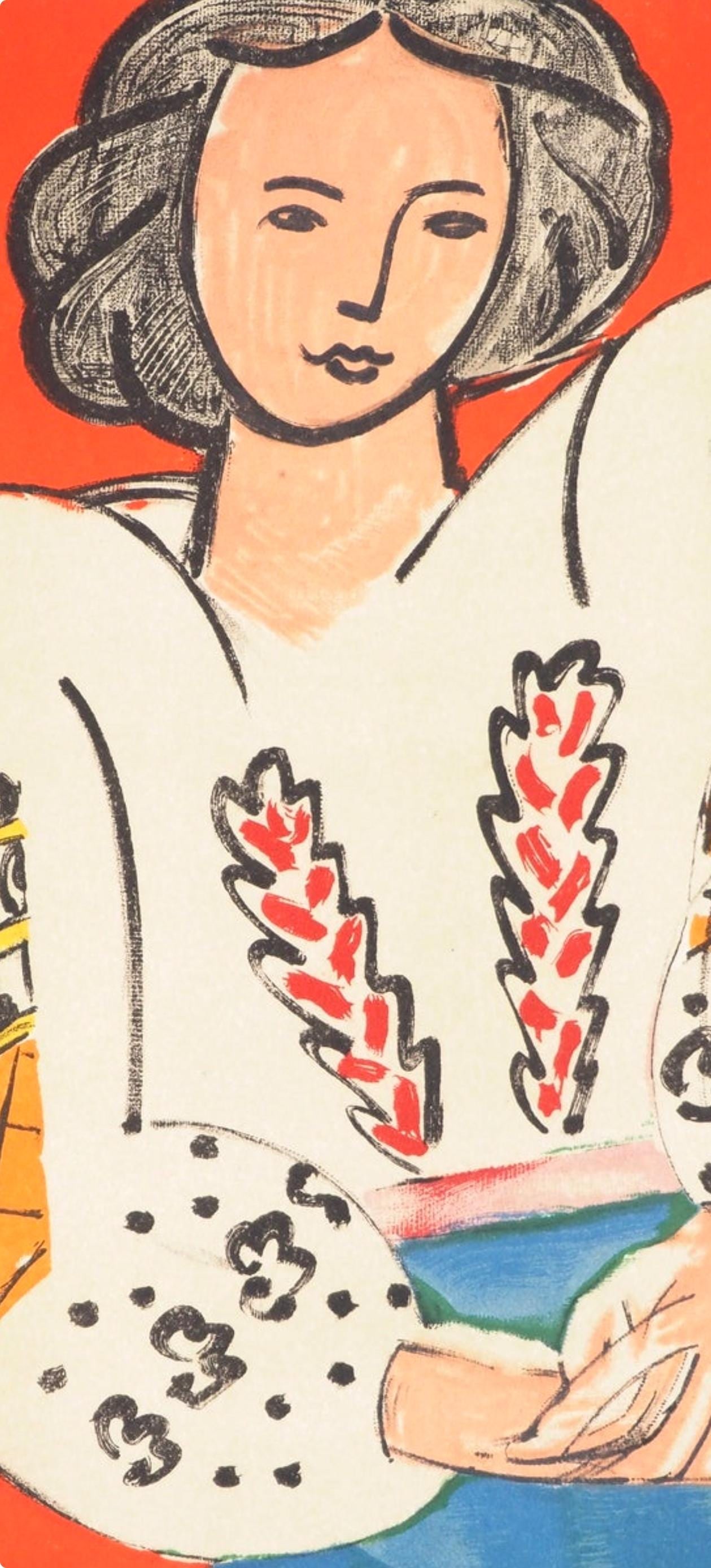 Lithograph - Henri Matisse - Madame M.P. - Portraits par Henri Matisse - 2