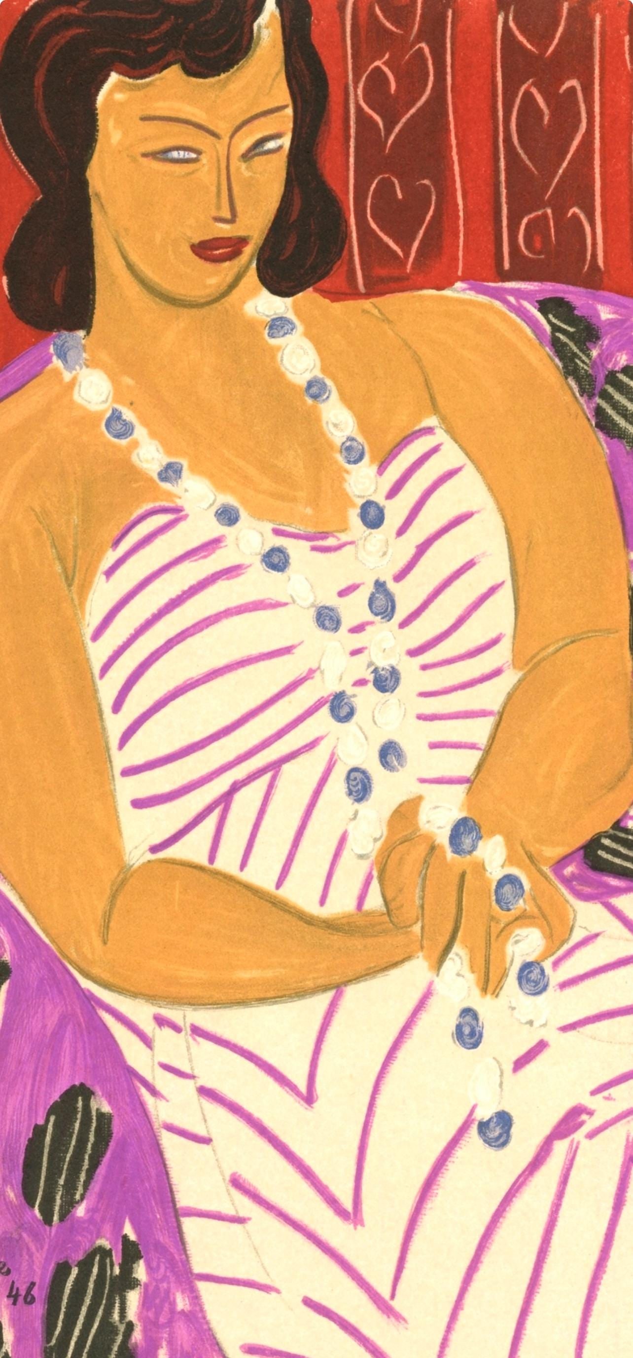 Lithograph - Henri Matisse - Madame F.H. - Portraits par Henri Matisse - 3