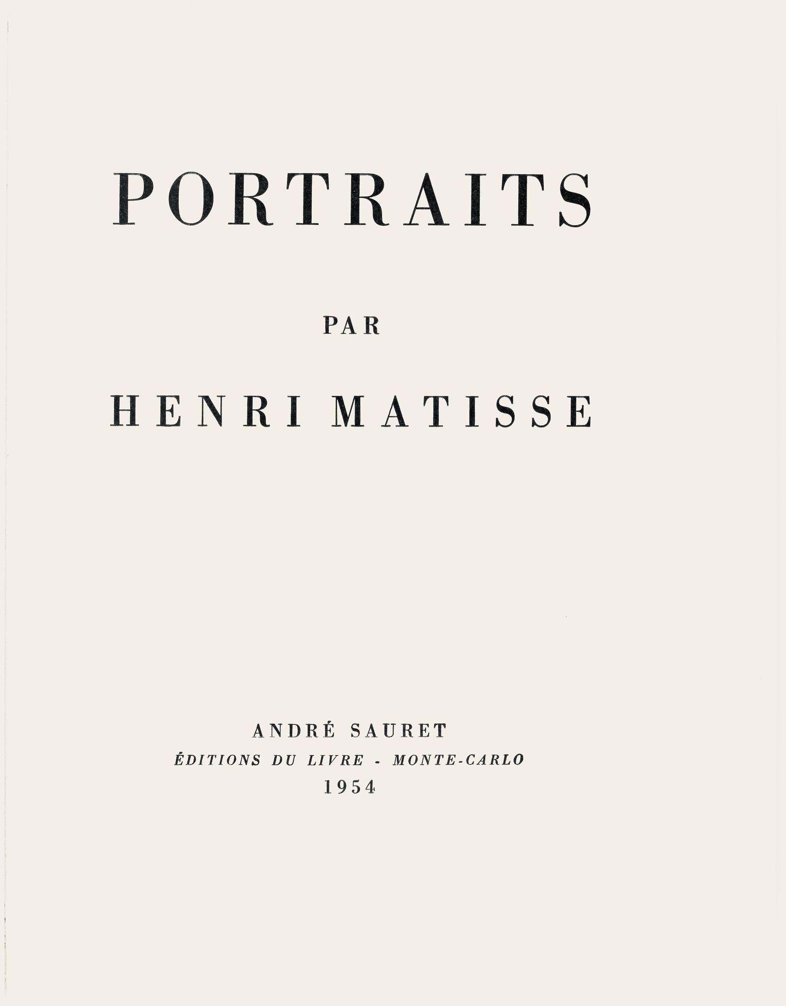 Lithograph - Henri Matisse - Mlle X - Portraits par Henri Matisse - 6