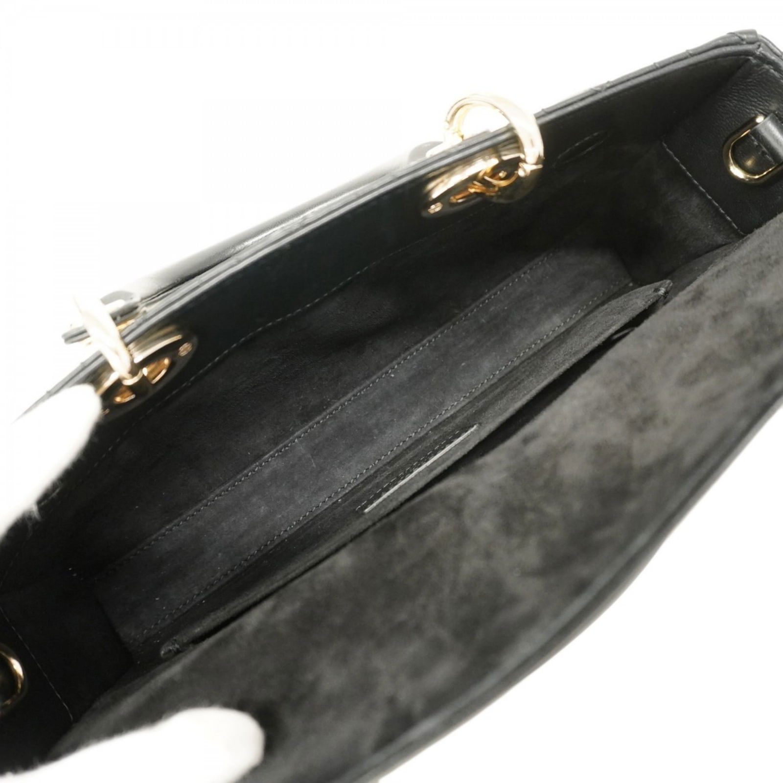 Leather Christian Dior Handbag - 4