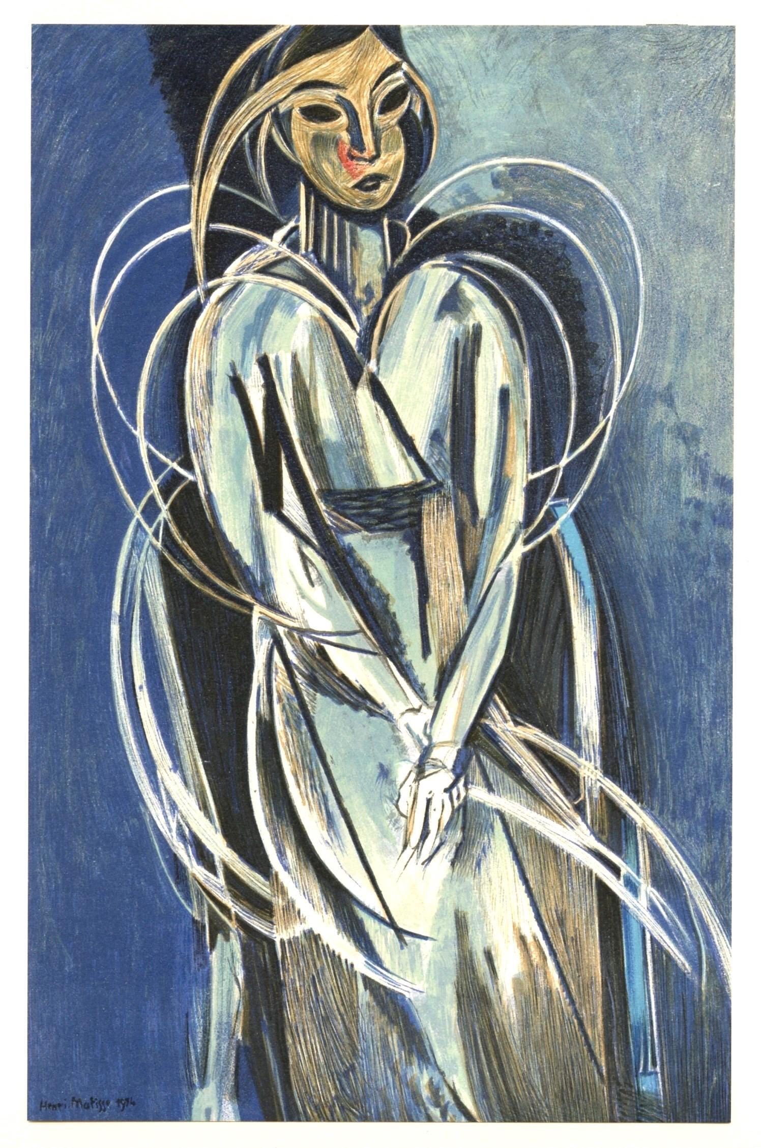 Lithograph - Henri Matisse - Mademoiselle Yvonne Landsberg - Portraits par Henri Matisse - 5