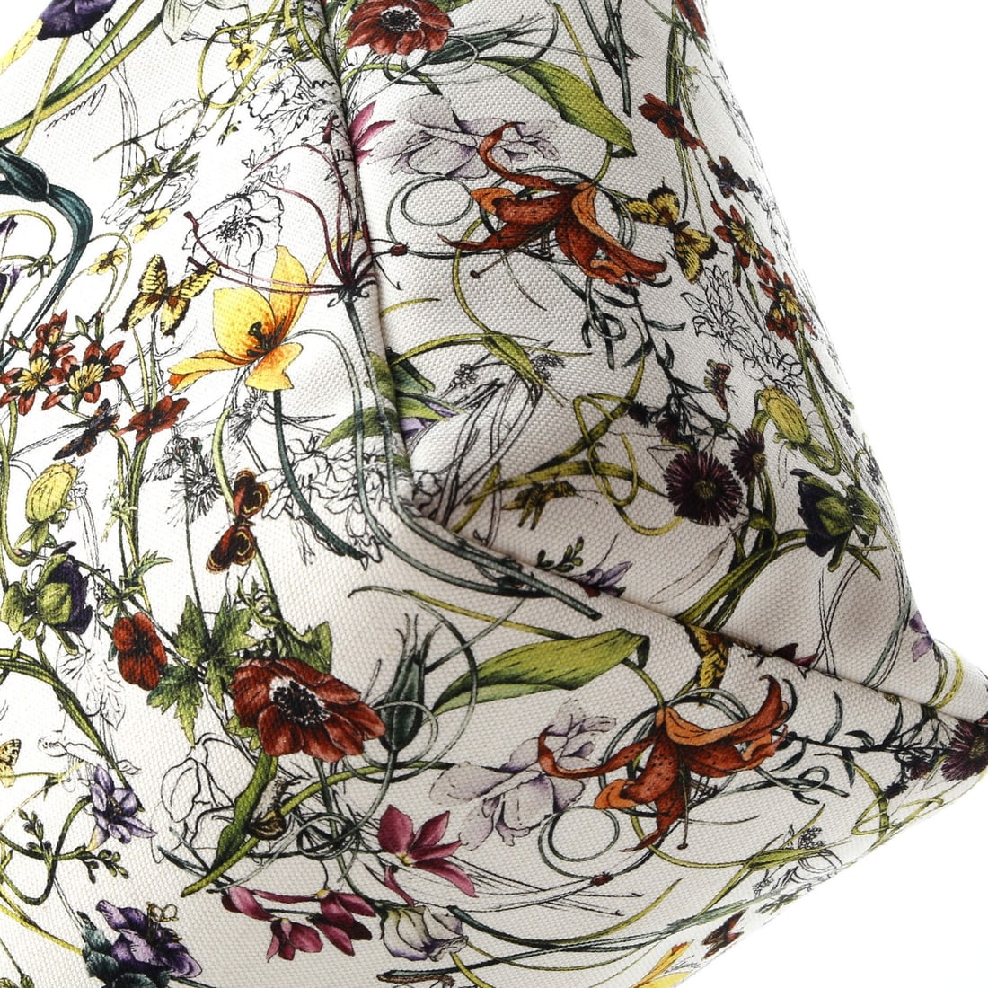 Large Gucci Open Tote Flora Canvas - 6