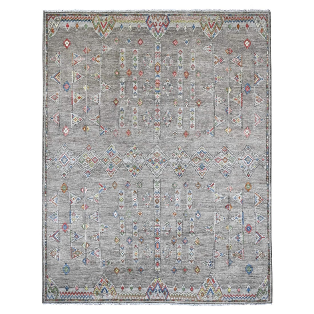 Rug 9'1"x11'5" Gray Moroccan Berber Influence Wool Hand Knotted Oriental: Rug 9'1"x11'5" Gray Moroccan Berber Influence Wool Hand Knotted Oriental This listing features Rug 9'1"x11'5" Gray Moroccan Berber Influence Wool Hand Knotted Oriental. Item specifics are provided bel
