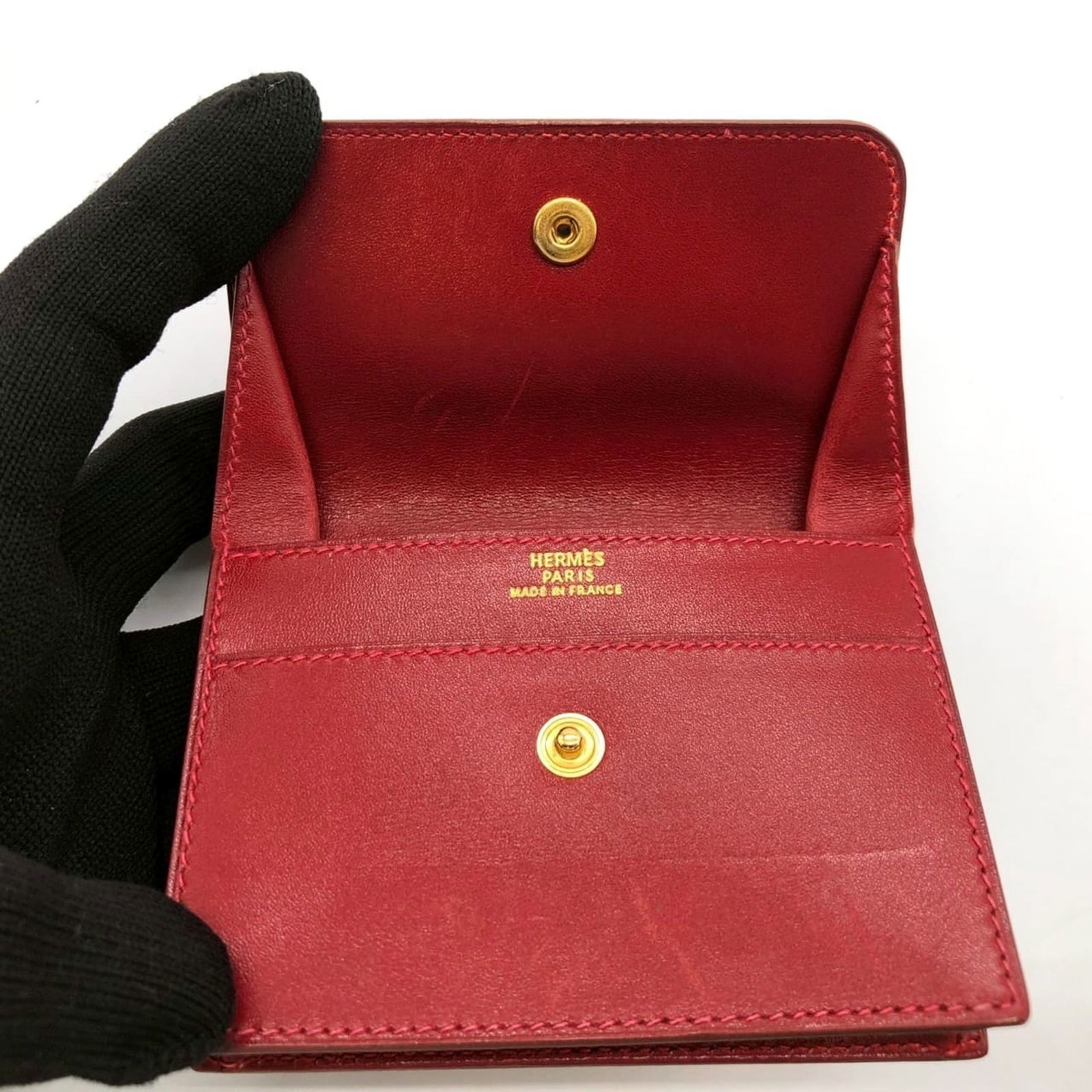 Leather Hermes Coin Purse/ Coin Case - 8