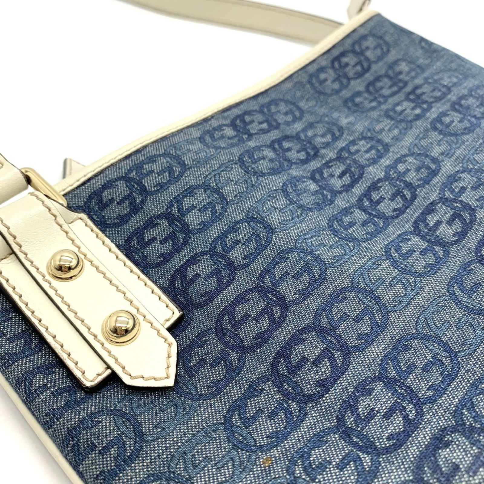 Denim Gucci Shoulder Bag - 3