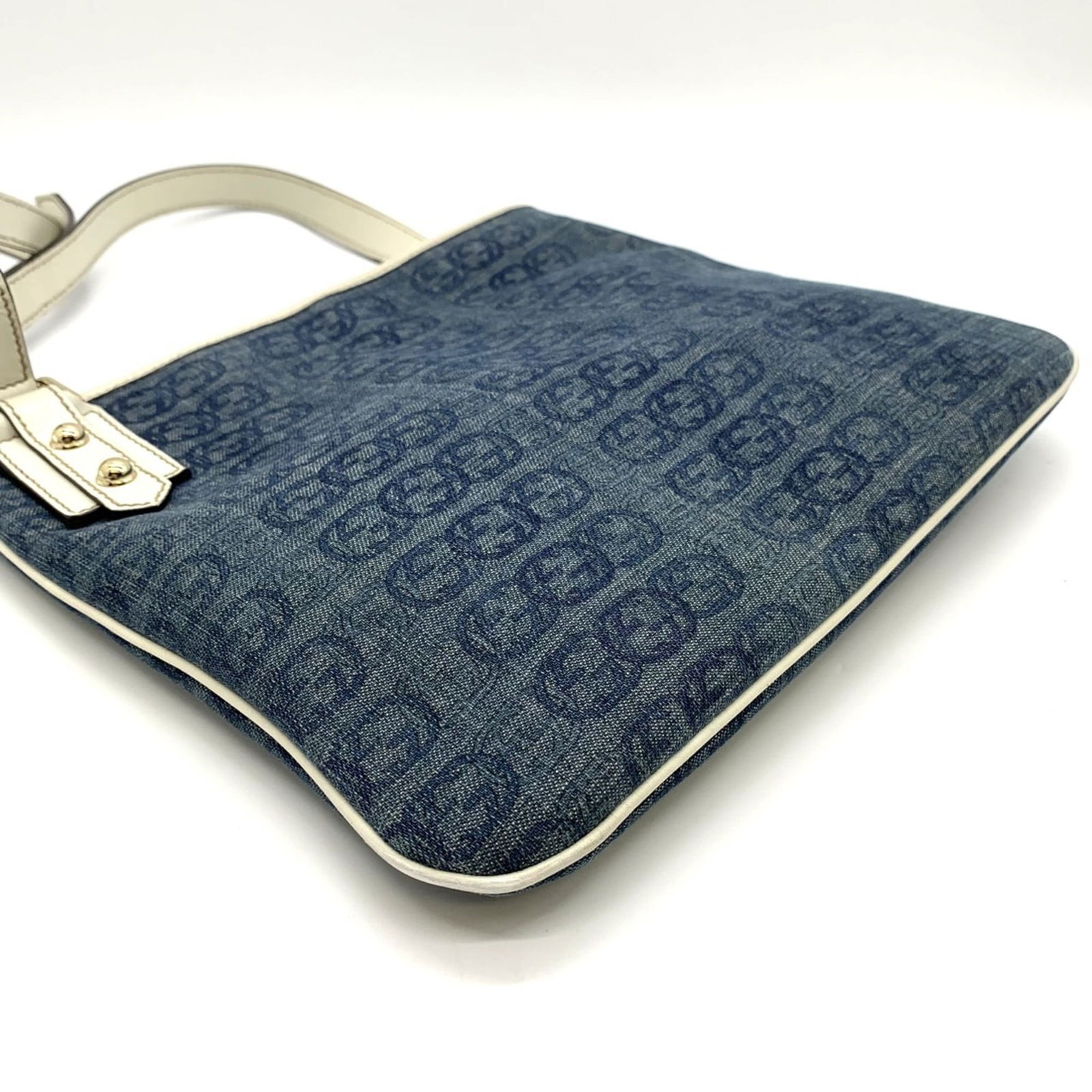 Denim Gucci Shoulder Bag - 4