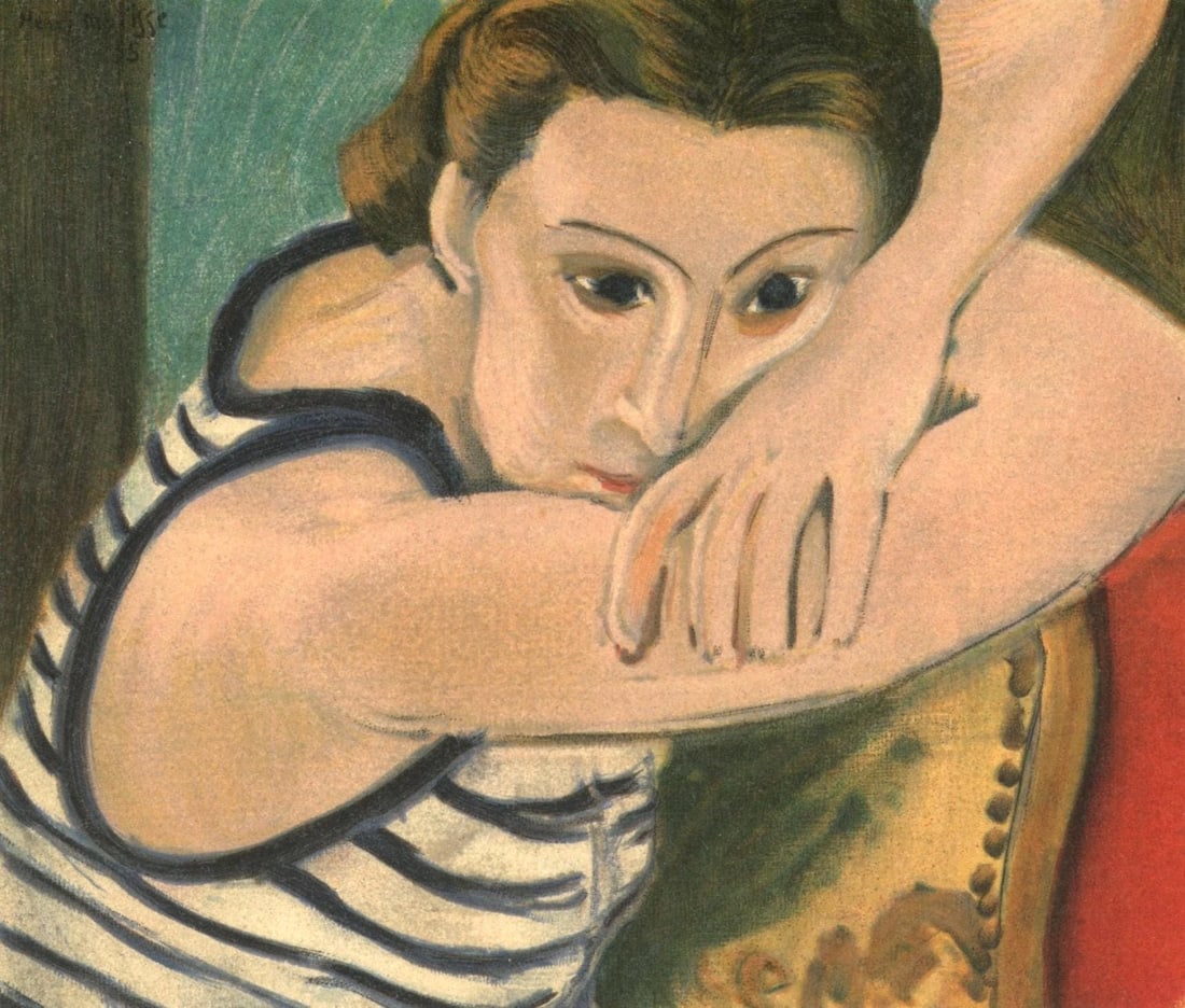 Lithograph - Henri Matisse - Madame L.D. Les Yeux Bleus - Portraits par Henri Matisse (1 of 8)