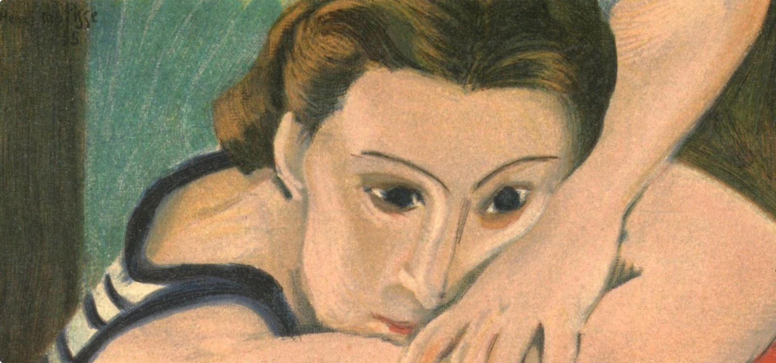 Lithograph - Henri Matisse - Madame L.D. Les Yeux Bleus - Portraits par Henri Matisse - 3