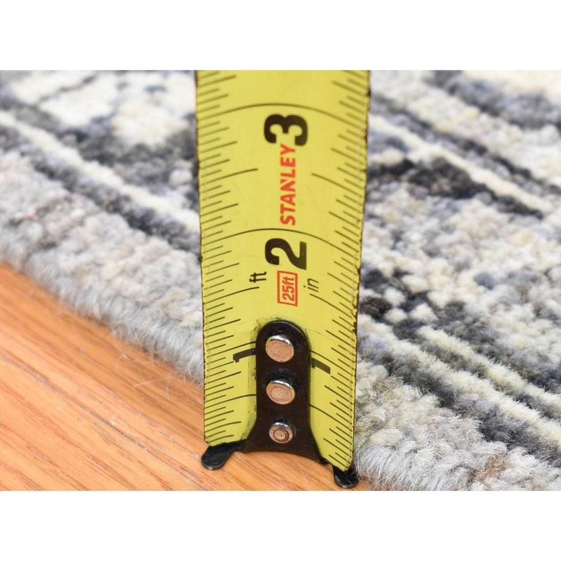 Rug 9'1"x12'3" Gray Peshawar Sultanabad All Over Design Hand Knotted Wool - 11