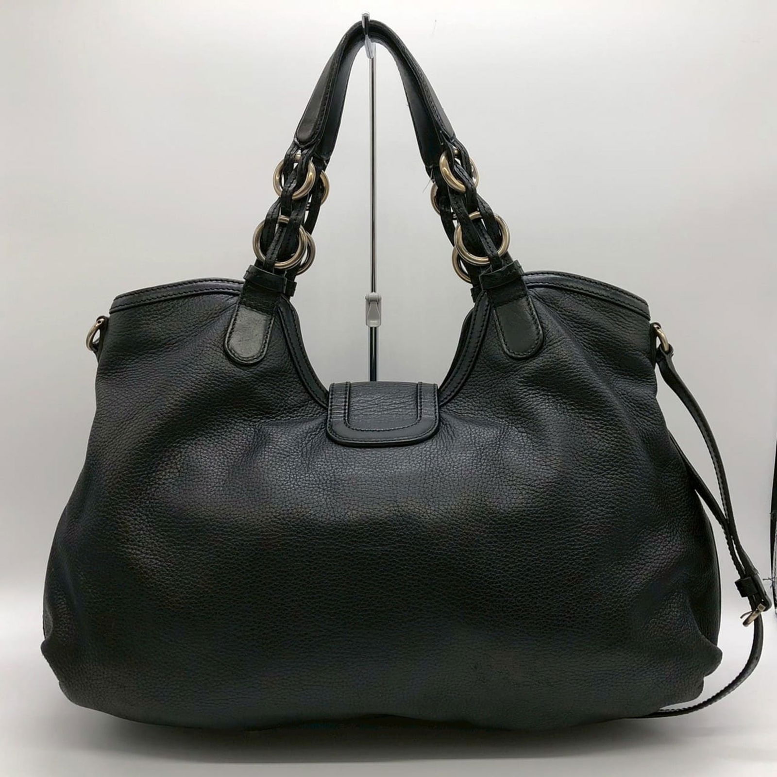 Tote Bag Leather - Salvatore Ferragamo Shoulder Bag - 2