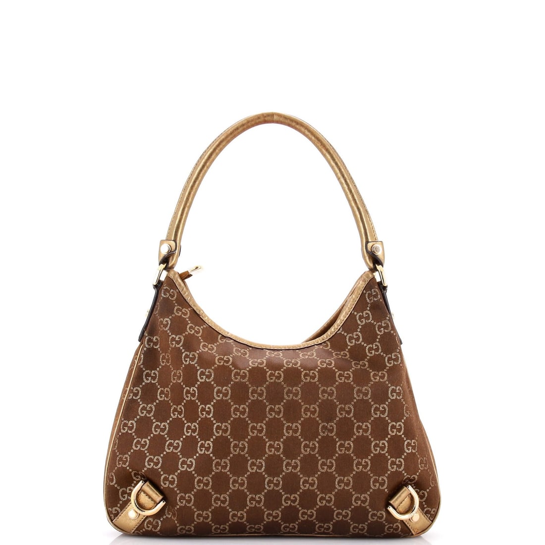 Medium Gucci Abbey D-Ring Hobo GG Canvas with Leather - 3