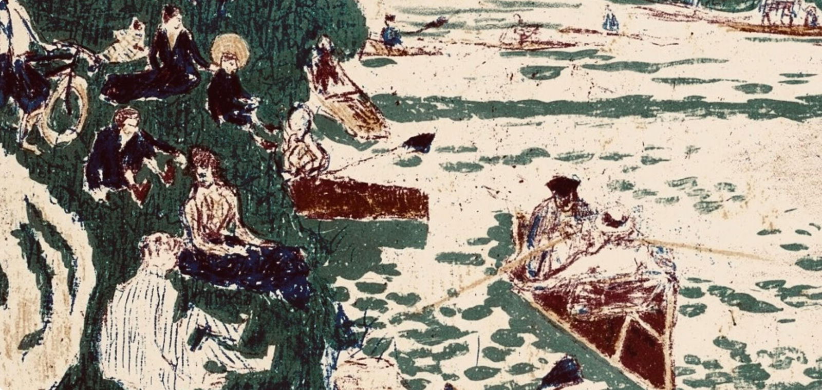 Lithograph - Pierre Bonnard - La Canotage - Bonnard Lithographe - 4