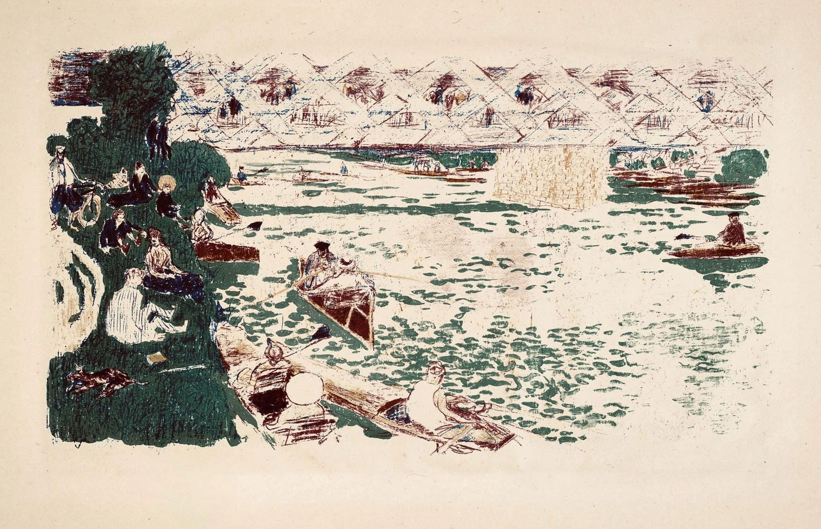 Lithograph - Pierre Bonnard - La Canotage - Bonnard Lithographe - 5