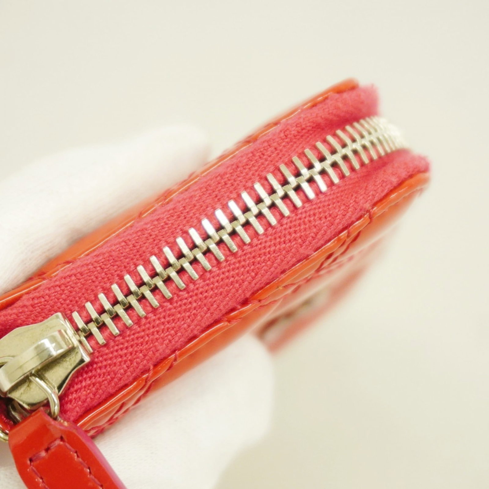 Leather Chanel Coin Purse/ Coin Case Patent - 12