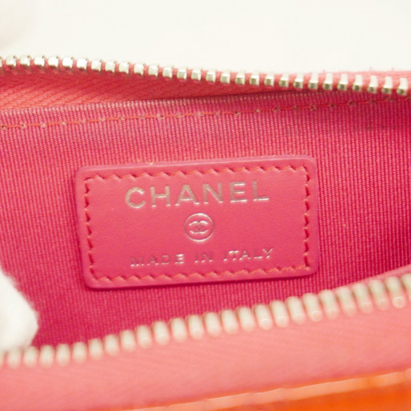 Leather Chanel Coin Purse/ Coin Case Patent - 4