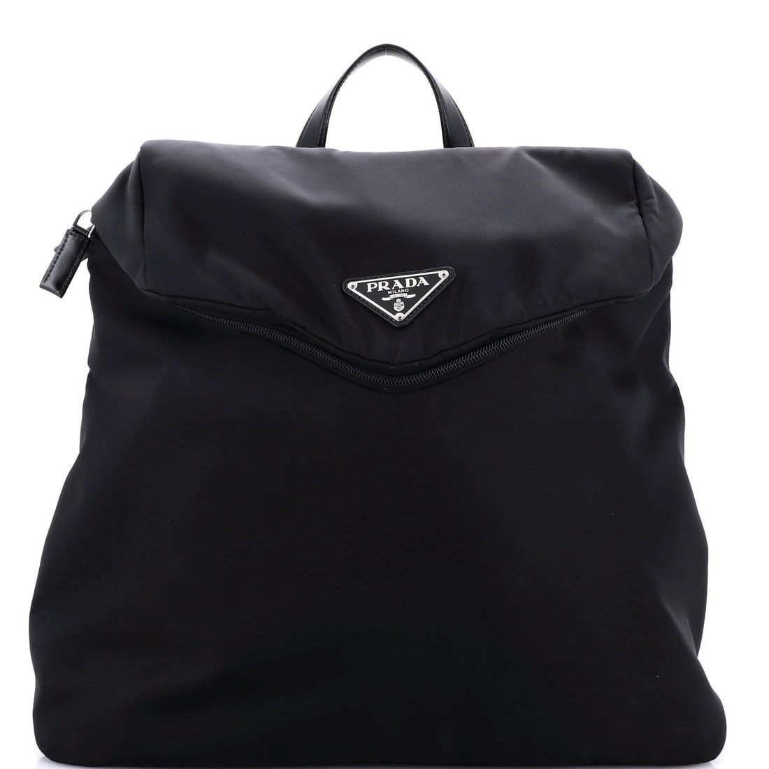 Leather Prada Zipped Triangle Flap Backpack Re-Nylon and: Leather Prada Zipped Triangle Flap Backpack Re-Nylon and This listing features Leather Prada Zipped Triangle Flap Backpack Re-Nylon and. Item specifics are provided below. Item Specifics: Brand: Prada