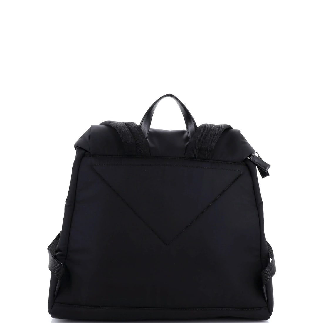 Leather Prada Zipped Triangle Flap Backpack Re-Nylon and - 4