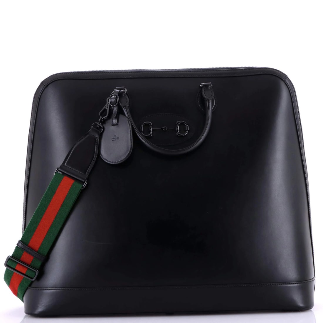 Large Gucci Horsebit 1955 Web Duffle Bag Leather (1 of 7)