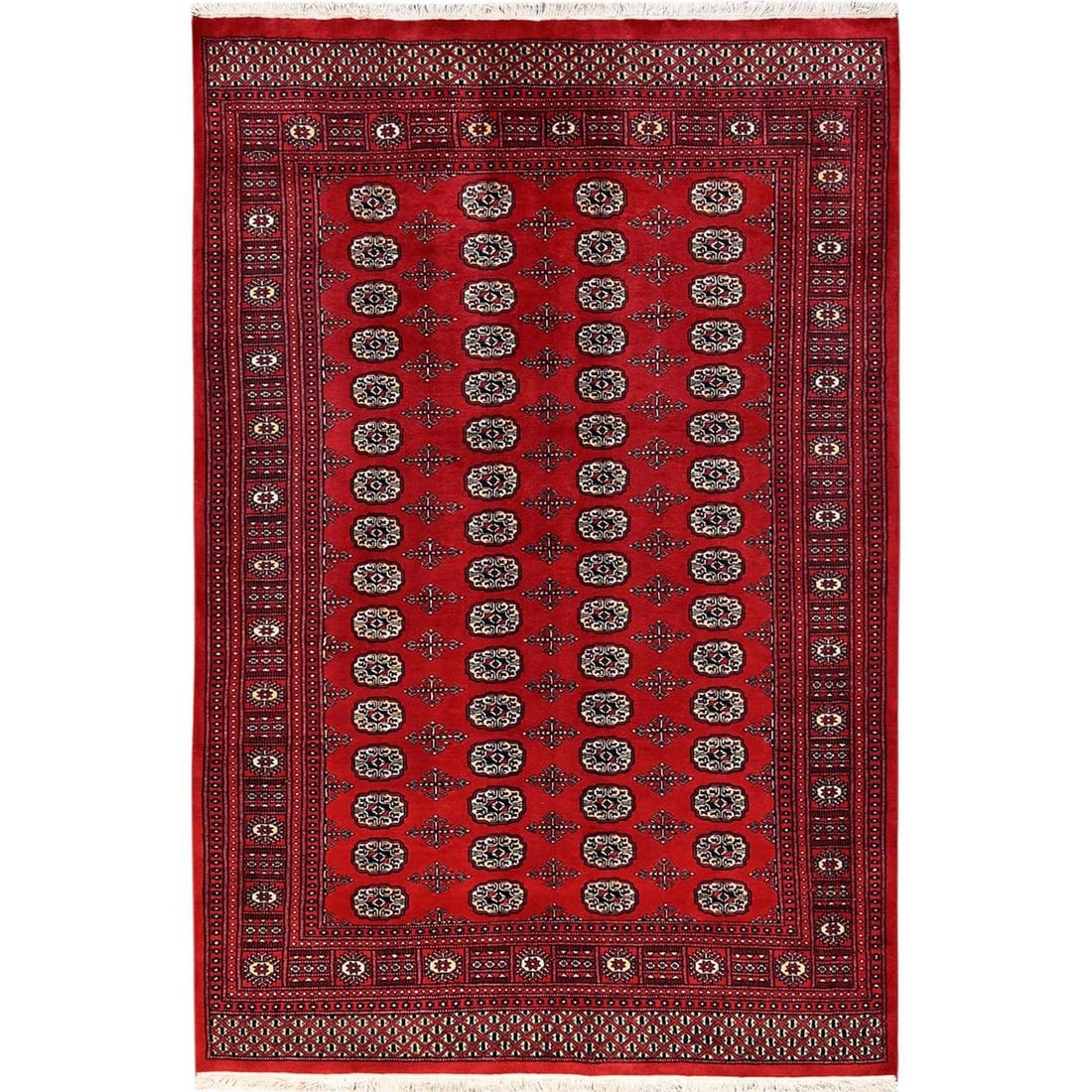 Knotted 6'x9' Red Princess Bokara Tribal Medallions Rug Soft Wool Hand: Knotted 6'x9' Red Princess Bokara Tribal Medallions Rug Soft Wool Hand This listing features Knotted 6'x9' Red Princess Bokara Tribal Medallions Rug Soft Wool Hand. Item specifics are provided below.