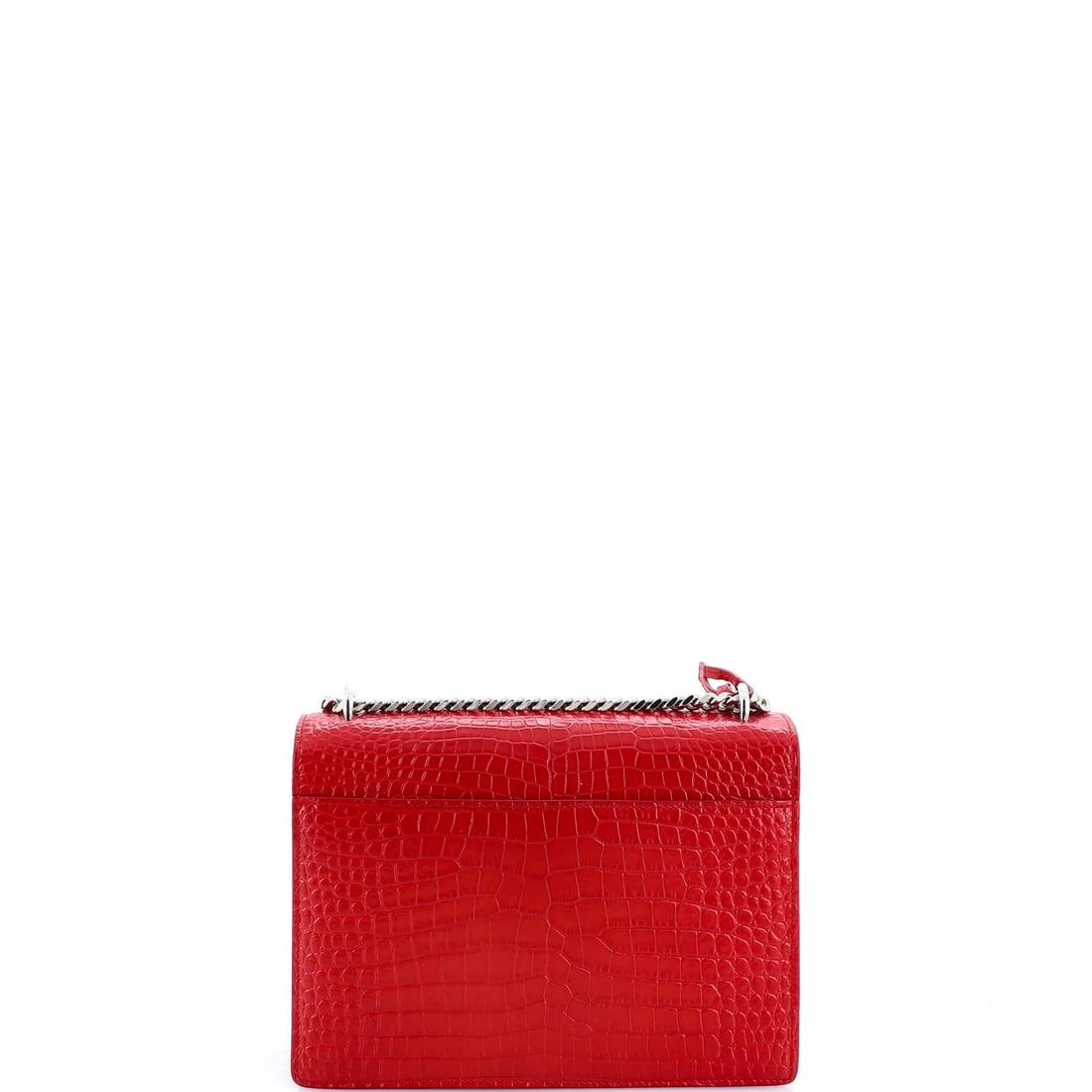 Medium Saint Laurent Sunset Crossbody Bag Crocodile Embossed Leather - 3