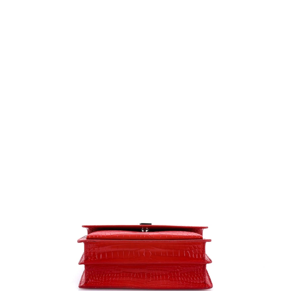 Medium Saint Laurent Sunset Crossbody Bag Crocodile Embossed Leather - 4