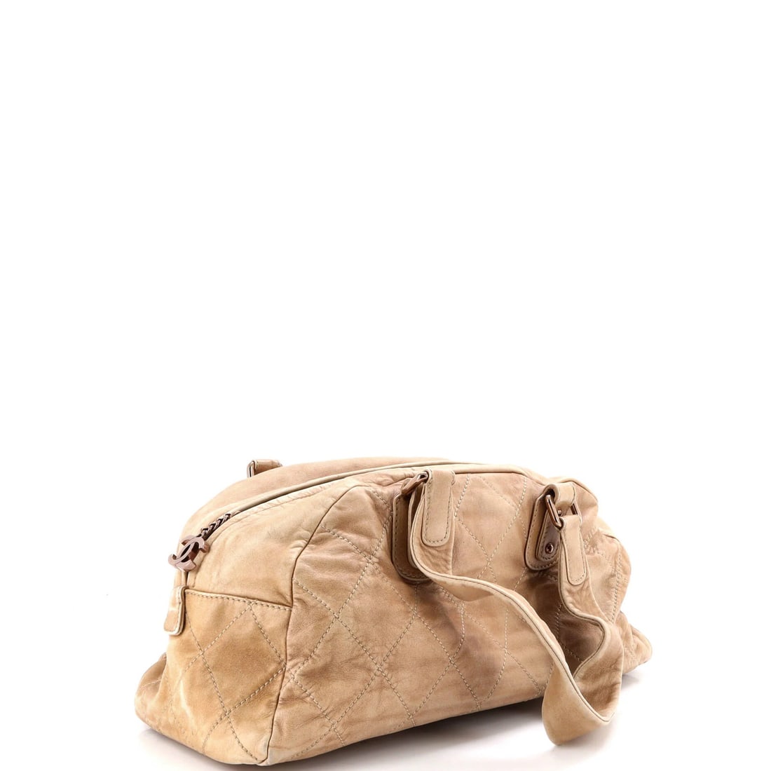 Lambskin Chanel Cloudy Bundle Bowler Bag Quilted - 2