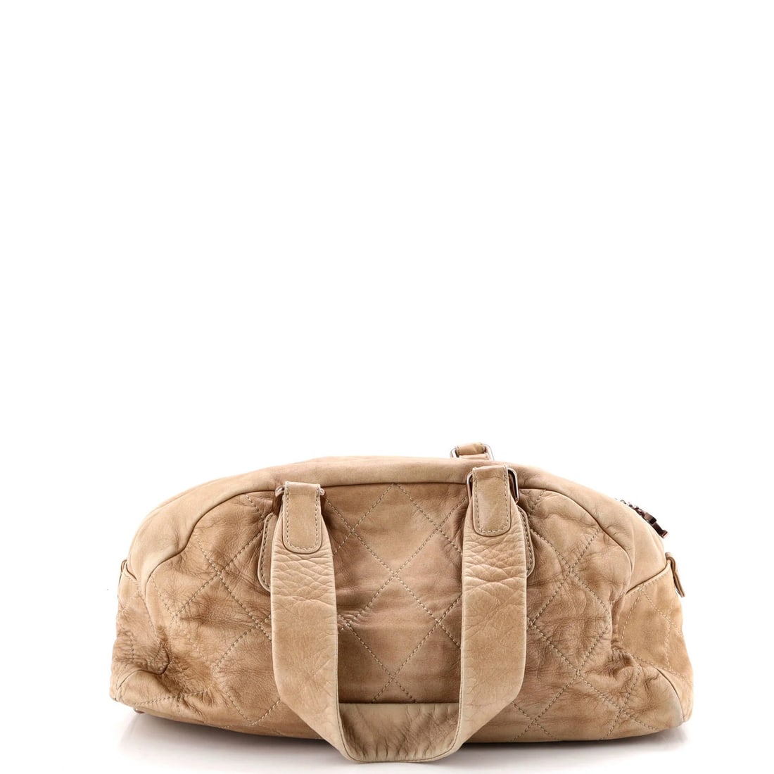 Lambskin Chanel Cloudy Bundle Bowler Bag Quilted - 3